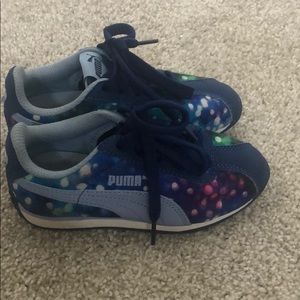 Blue and Green Sneakers